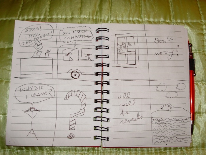 Drawings On Notebook